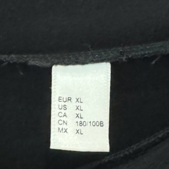 Women's XL Black Blouse with Mesh Sleeves - Picture 3 of 3